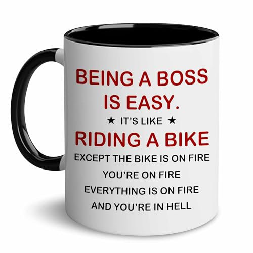 BSQUIELE Regalos para jefes, regalos de Navidad para jefe, gerente, compañero de trabajo, taza de jefe, regalos del día del jefe para mujeres, hombres, cumpleaños, jubilación, salida, regalos de