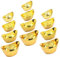 Cabilock 20 Pièces Décoration De Gâteau Aux Lingots Pièce De Monnaie Chinoise Lingots Dor Chinois Décoration Miniature Porte-Bonheur Chinois Décoration De Gâteaux Plastique Chanceux Cadeau