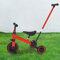 OHMG Kinderkraft 3-in-1-Fahrrad, mitwachsend, Laufrad, skalierbar, Babykinderwagen, Trike Baby, mit faltbarer Sonnenblende und abnehmbaren Pedalen (Rot (4 in 1)