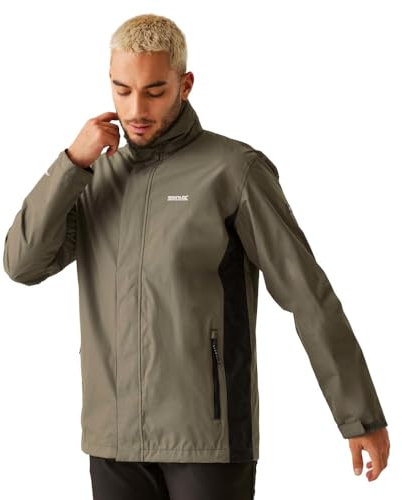 Regatta Men's Waterproof Jacket Black Crocodile M, Black Crocodile, M