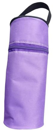 F Fityle Bouteille d'Eau Polyvalent, Sac de Transport Isolé en Oxford, Sac Isotherme Conservation Chaude/Froide pour Lait Maternel, Pochette Porte-Bouteille d'Eau pour Voyage Plage, Violet