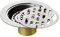 LXHZSY Desagüe Ducha Obra Escurridor de Suelo de acero Inoxidable 304, colador de 11,1x11,1 cm SUS304, desagüe de Suelo Redondo for baño, Rejilla de residuos(B)