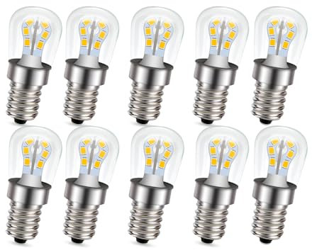 Ruiandsion E14 LED Lampadine a Bassa Tensione AC DC 24V 2W Base Vite Edison LED Risparmio Energetico Warm White Lampadine per Camion Lampada Solare Potenza, Confezione da 10