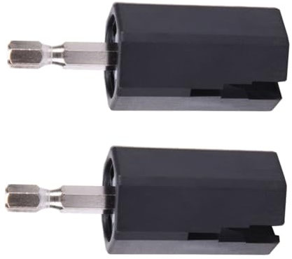 SECFOU 2pcs Electric Drill Guitar String Winder Pin Puller Tool for Easy Guitar String Replacement Banjos and Mandolins Construction