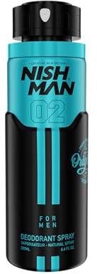 Nishman Fragrances Body Spray Deodorant for Men - 200 ml | For Instant Freshness | Long Lasting Smell | Quick Dry Formula (02 Fruity)