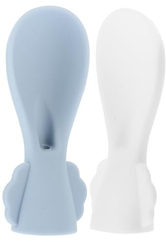 SECFOU Silikonlöffel Baby Öffelaufsatz Für Nahrungsbeutel Lebensmittelechter Fütterungs Öffel Zum Einfachen Füttern Von Obst Und Gemüsebrei Je Und Wiederverwendbarer Quetschie Babylöffel