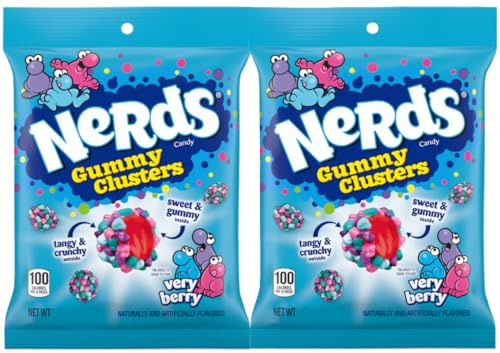 Nerds Berries Fruit-Flavour Candy Gummy Clusters 113g