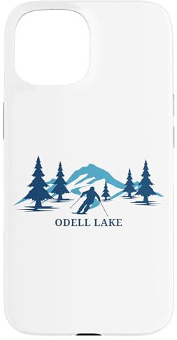 Odell Lake Oregon Skigebiet Skifahrer Hülle für iPhone 15