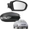 Convitex Außenspiegel Rechts Mercedes A Klasse W169 Baujahr 2004 2005 2006 2007 2008, Spiegel Rechts B Klasse W245 Baujahr 2005 2006 2007 2008, Seitenspiegel Komplette Elektrisch Beheizbar Mit Blinker