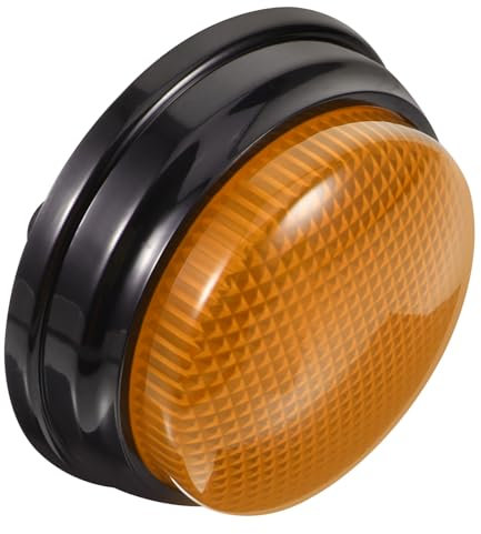 ibasenice Beleuchteter Tonknopf Trickhupe Brettspiel Buzzerknöpfe Event Buzzer Game Show Buzzer Drahtknopf Lärmwettbewerb Klatscher Schlagwortkarte Buzzerspiel Streiche Gelber