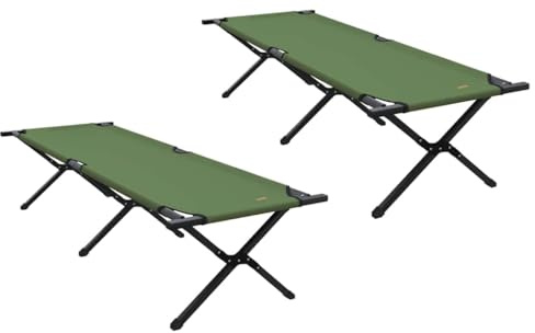 vidaXL Klapp-Sonnenliegen 2er Set mit Tragetasche Amy in Gelb – 600D Oxfordstoff, Portable Liege für Camping und Strand, ideal für draußen, praktisch und minimalistisch, perfekt für die Terrasse.