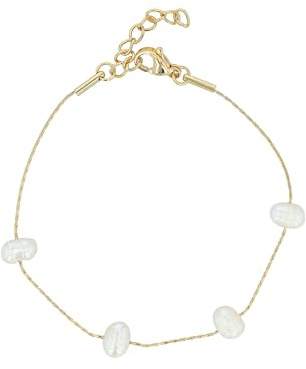 Akzent Armband Damen - Premium Armband Damen in Gold aus Edelstahl, 100% Wasserfest & Hautverträglich