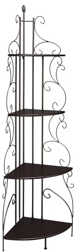 Coaster Home Furnishings - Poppy - Wood & Metal - 74-Inch 4-Tier Candner Bookshelf with Open Shelf and Subtle Silhouette - Traditional - Home Office - Copper & Cappuccino - 910038