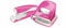 Esselte Leitz Locher NeXXt 5008 und Heftgerät NeXXt 5502 im Set, pink metallic