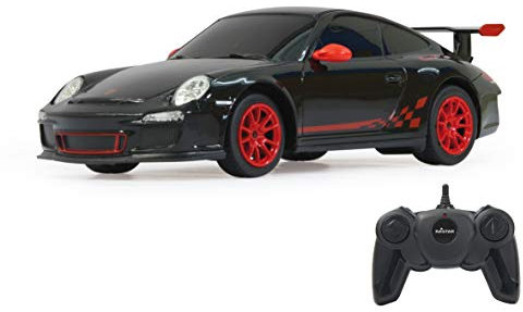 JAMARA 404095 - GT3 RS 1:24 2,4GHz - offiziell lizenziert, bis zu 1 Stunde Fahrzeit bei ca. 9 Km/h, perfekt nachgebildete Details, hochwertige Verarbeitung, schwarz