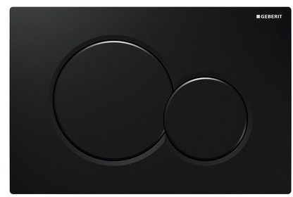 Geberit 115.770.DW Sigma Dual Spülplatte für UP300, glänzend, tiefschwarz