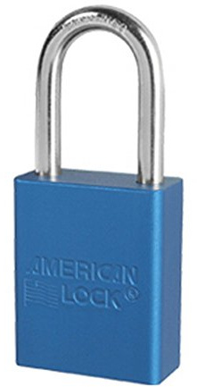 American Lock A1106BLU1KEY Q# DG7272 Vorhängeschloss, Aluminium, blau