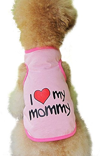 West See Sommer Spring West Hundebekleidung Welpen T-Shirt Vest Süß (M, Pink)