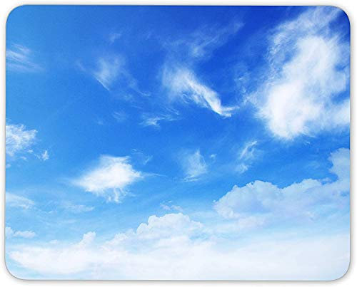 Tapis de Souris Cool Blue Sky – Nuages Moelleux et météo – Cadeau pour Ordinateur PC #8320
