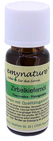 emynature® Ätherisches Öl Zirbelkiefer 100% naturrein Inhalt 10 ml Zirbelkiefernöl rein ätherisch