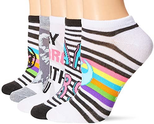 STAR WARS Damen No Show, 5 Stück Lässige Socke, Verschiedene Regenbogenfarben, 42-44.5 EU