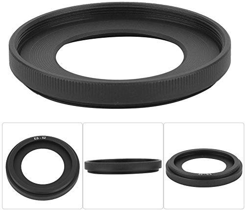 Gegenlichtblende, ES-52 Aluminiumlegierung Gegenlichtblende Gegenlichtblende Geeignet für Canon EF-S 24 mm 1: 2,8 S T M, für Canon EF 40 mm 1: 2,8 S T M, langlebig und verschleißfest