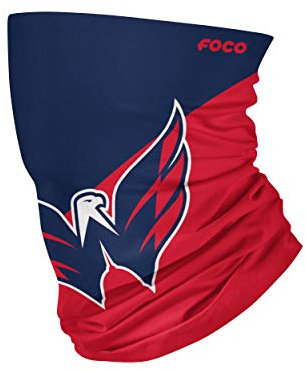 FOCO NHL Team-Logo, multifunktionale Halsmanschette, Unisex, Schal, NHL Team Logo Neck Gaiter Multiuse, Big Logo, Einheitsgröße