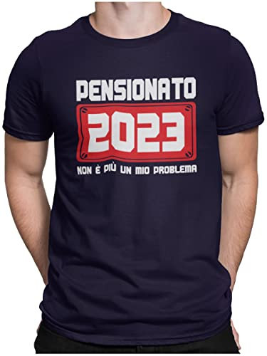 STAMPATEK Maglietta Pensionato 2023 Maglietta Sono in Pensione T-Shirt Pensione Uomo Divertente Magliette Pensione Idea Regalo Festa Sorpresa Tshirt Ironica Manica Corta