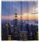 Rideau de douche New York City Skyscraperst Sunset Tissu polyester imperméable 12 crochets 167,6 x 183 cm