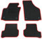 AD Tuning HG11593-ROT Fußmatten Set (4teilig) Schwarz Rot Autoteppiche Matten