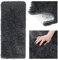 AmeliaHome Shaggy Teppich Hochflor 80x160 cm Kuschelteppich rutschfest rechteckig Karvag Anthrazit