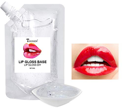 Lip Gloss Base, moisturising Lip Gloss Base, Lip Plumper Lipsticks Base, DIY Lip Glow, for DIY Handmade Lip balms, Lip Gloss,50ml feuchtigkeitsspendender Lipgloss Basis Lip Makeup