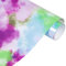 VINYL FROG Batik-HTV-Vinyl-Rolle zum Aufbügeln, 25cm x 1,55 m, bedruckte HTV-Vinyl-Rolle mit Orchideen-violetten Wolken, Aquarellmuster für T-Shirt, Stoff und Kleidung