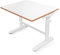 Spacetronik Kinderschreibtisch Höhenverstellbar Manuell 80x60 cm, Ergonomischer Kindertisch mit Handkurbel, ab 6 Jahren, Verstellbar 49–70 cm, Abgerundete Ecken, 40 kg Belastbarkeit, Rucksackhaken