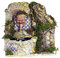 Rossi Rosa Fuente con bomba 15 x 10 x 15,5 cm