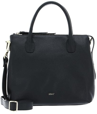 Abro Damen Gunda Small Handtasche, Schwarz/Gold
