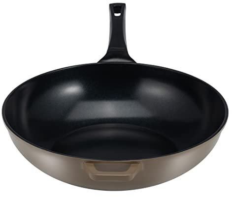 Ozeri Grüner Keramik-Wok, mit glatter Keramik-Antihaftbeschichtung (100% PTFE- und PFAS-frei)