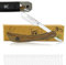 Haryali London rasoir barbe homme - Rasoir Homme Manuel avec manche en bois coupe choux barbe avec lames de rasoir et pochette en cuir