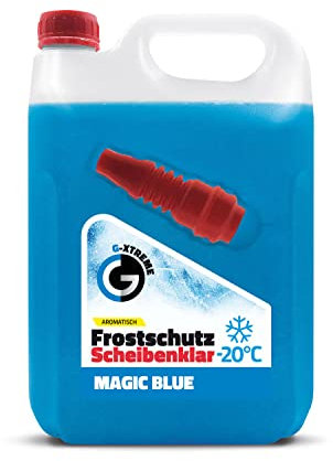 Scheibenfrostschutz mit Magic Blue Duft | Schlierenfreier und effektiver Scheibenreiniger für den Winter | Gebrauchsfertige frostschutzmittel scheibenwaschanlage | 5L