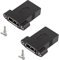 QIANRENON 8K DP1.4 Panel Montaje Acoplador Displayport Adaptador de extensión Recto Hembra a Hembra, para Montaje Fijo en tableros de Instrumentos o Panel de Equipo, 2Pcs (Tornillos Incluido)