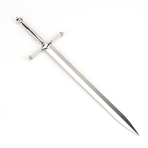 ASUNFO Metal Letter Opener Envelope Opener Knife Shaped Office School Supplies Silver