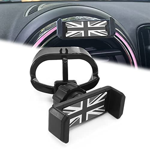 Heinmo 360° pivotant Support de téléphone Portable GPS Tasse avec Berceau de Voiture pour Cooper Clubman Countryman f54 f55 f56 F60 2014-2021 Smartphone Support Panier (F54F55F56F60 2014-2021 Gray)