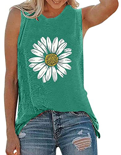 Damen Sommer Casual Tank Top Ärmellos Blusentop Tshirt Strand Vest Top Bluse Sexy Tank Top Basic Top Lange Tanks Oberteile Casual Lose Shirt Atmungsaktive Vest