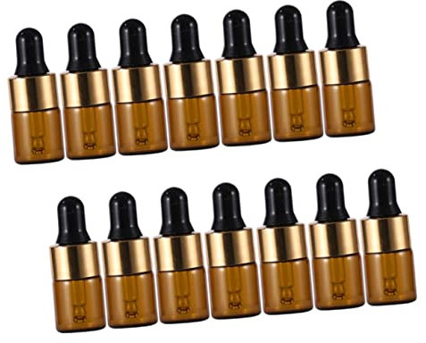 minkissy 20st Tropfflasche Flasche Mit Ätherischen Ölen Braunglas-tropfflaschen Bernstein- Tropfenflaschen Augentropfflaschen Flaschen Mit Körperölen Öltropfflasche Reisen Kosmetik Flüssig
