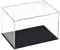 TA-VIGOR Transparente Acryl-Vitrine, 30 x 20 x 20 cm, zusammenbaubar, Würfel-Organizer, Ständer, staubdichter Schutz, Vitrine mit schwarzem Sockel für Actionfiguren, Spielzeug, Sammlerstücke,
