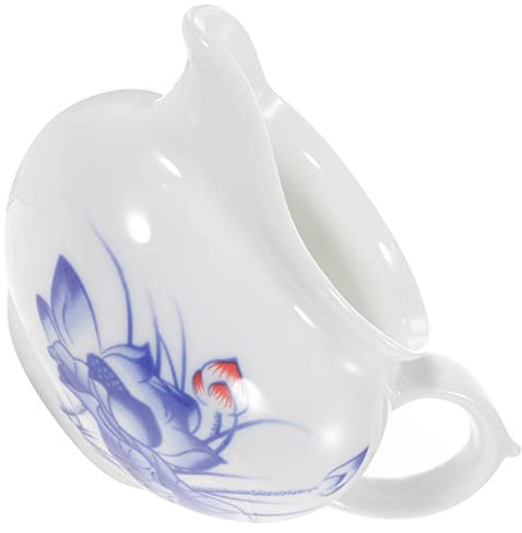 HOMSFOU Cacerola De Cerámica Jarra Para Servir Salsa Jarra Para Espumar Leche Salsera Jarra De Leche Vertedor De Salsa Tazón De Condimento Taza Para Servir Cafe Mini Bote De Jugo