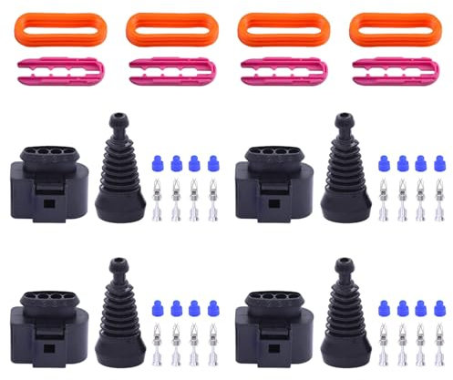 Zündspulenstecker Reparatursatz Zündspule Kabelbaum Stecker für Passat B6 3C B7 B5.5 Transporter T5 Golf 4 5 6 Polo 9N Scirocco Shar-an 7N Ti-guan 5N Toua-reg 7L Tour-an 1T Phaeton Lupo Eos Fox Je-tta