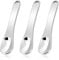 WLLHYF Mini Metal Makeup Spatula Skin Care Cosmetic Spoon Reusable Applicator, Beauty Scoop for Facial Cosmetic for Face Mask Cream Lotions Moisturizers (3 Silver)