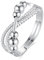 INFUSEU Stress Ring, Fidget Angstring Ringe Verstellbar Bead Einstellbare Spinner Worry Schmuck Anxiety Ring Geschenk für Frauen Damen Mädchen