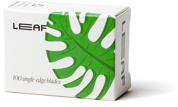 Leaf Shave Einschneidige Rasierklingen, 100 Stück